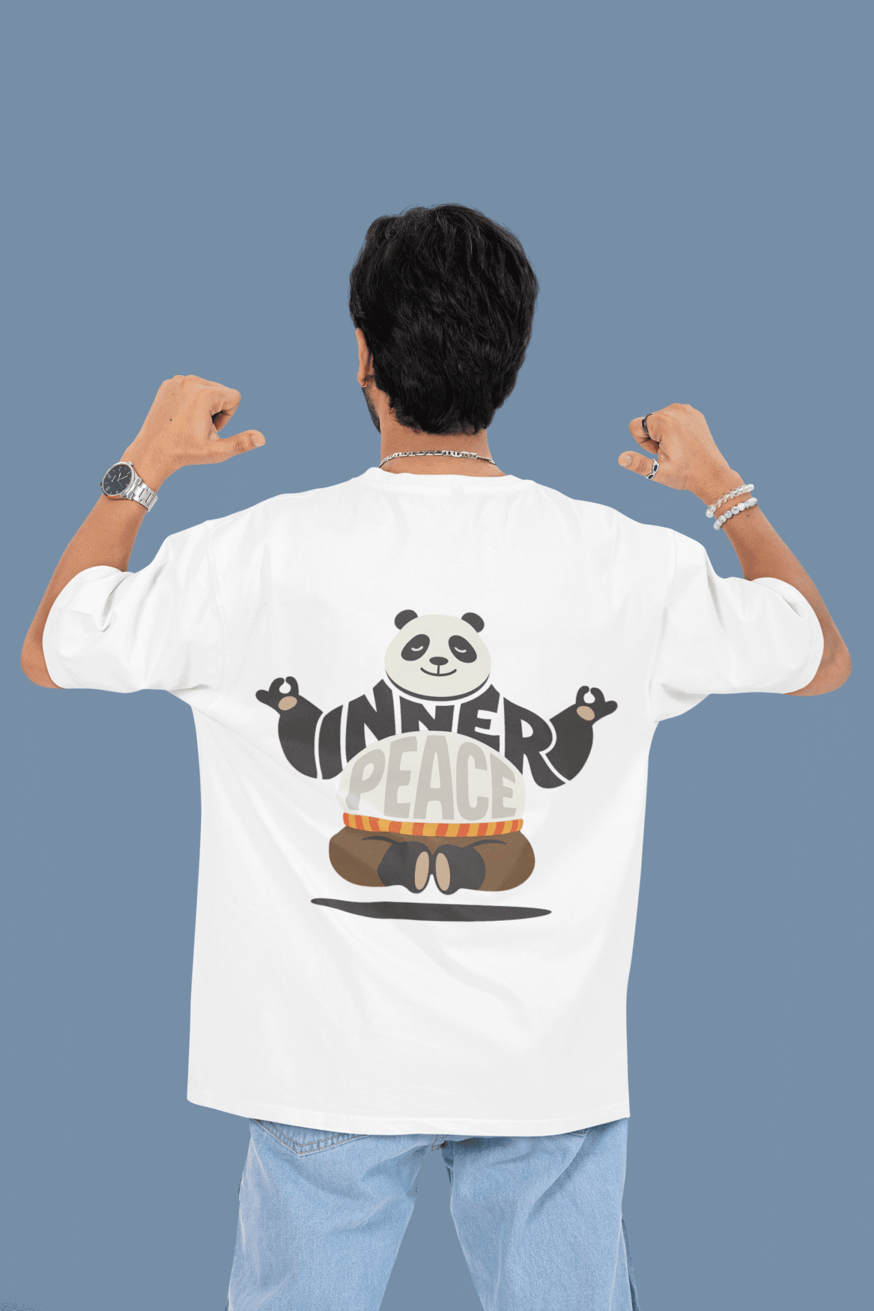 Find Your Zen Inner Peace Panda Tee oversized anime streetwear tee Find Your Zen Inner Peace Panda Tee oversized anime streetwear tee