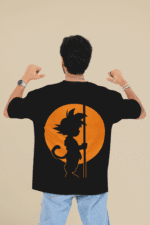 Kid Goku oversized anime streetwear tee