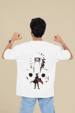 Jiraiya & Naruto oversized anime streetwear tee
