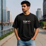 Urban oversized anime streetwear tee