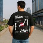 Urban oversized anime streetwear tee