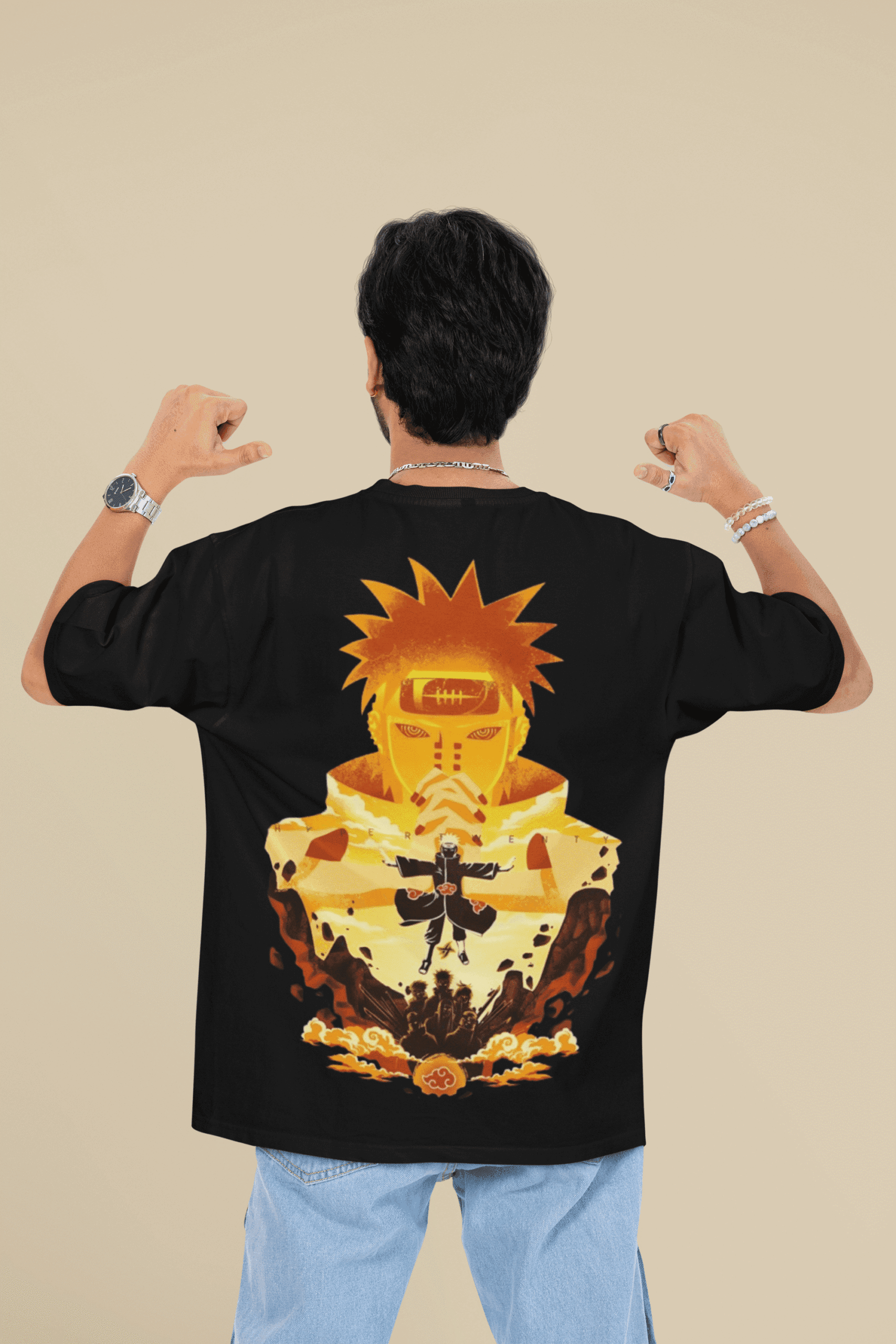 Embrace the Path of Pain Akatsuki Tee oversized anime streetwear tee Embrace the Path of Pain Akatsuki Tee oversized anime streetwear tee
