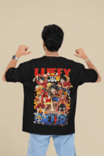 King of the Pirates Luffy Evolution Tee oversized anime streetwear tee