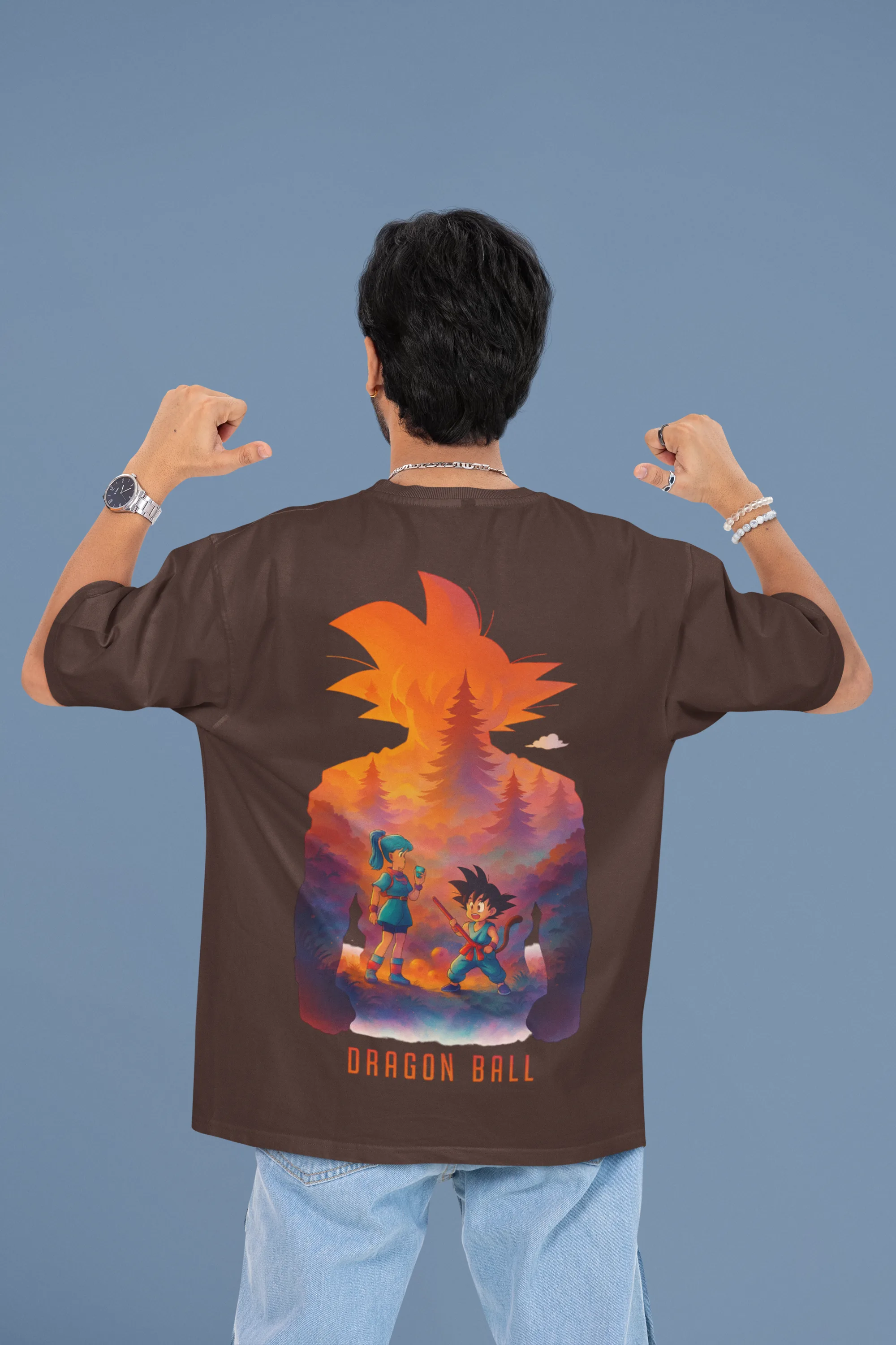 Dragon Ball Origins oversized anime streetwear tee