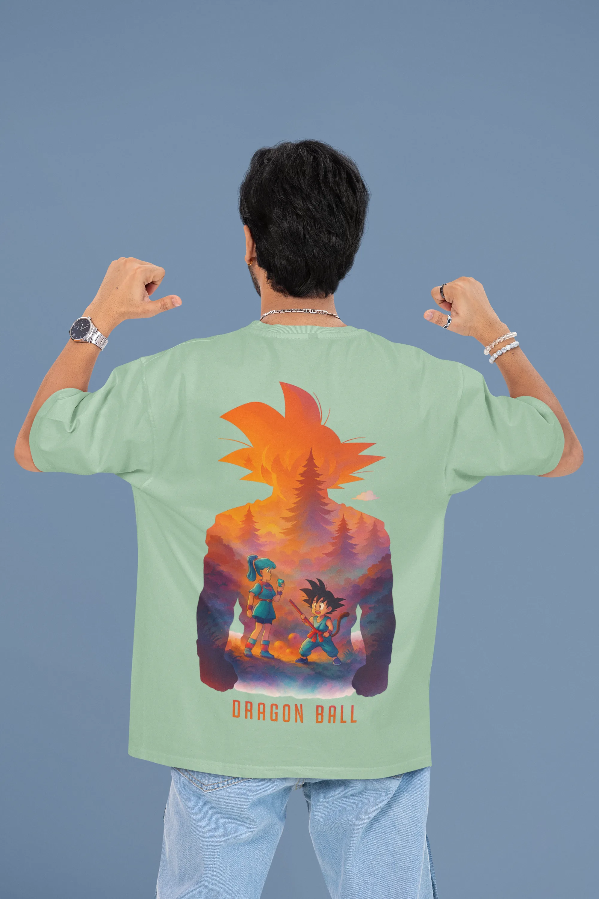 Dragon Ball Origins oversized anime streetwear tee