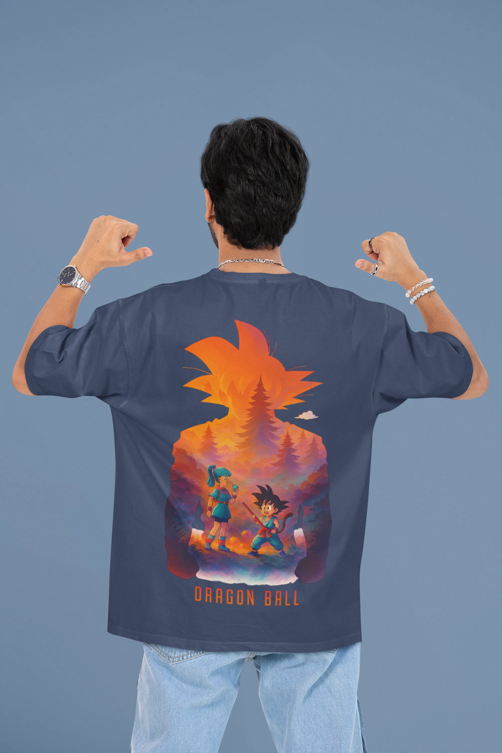 Dragon Ball Origins oversized anime streetwear tee