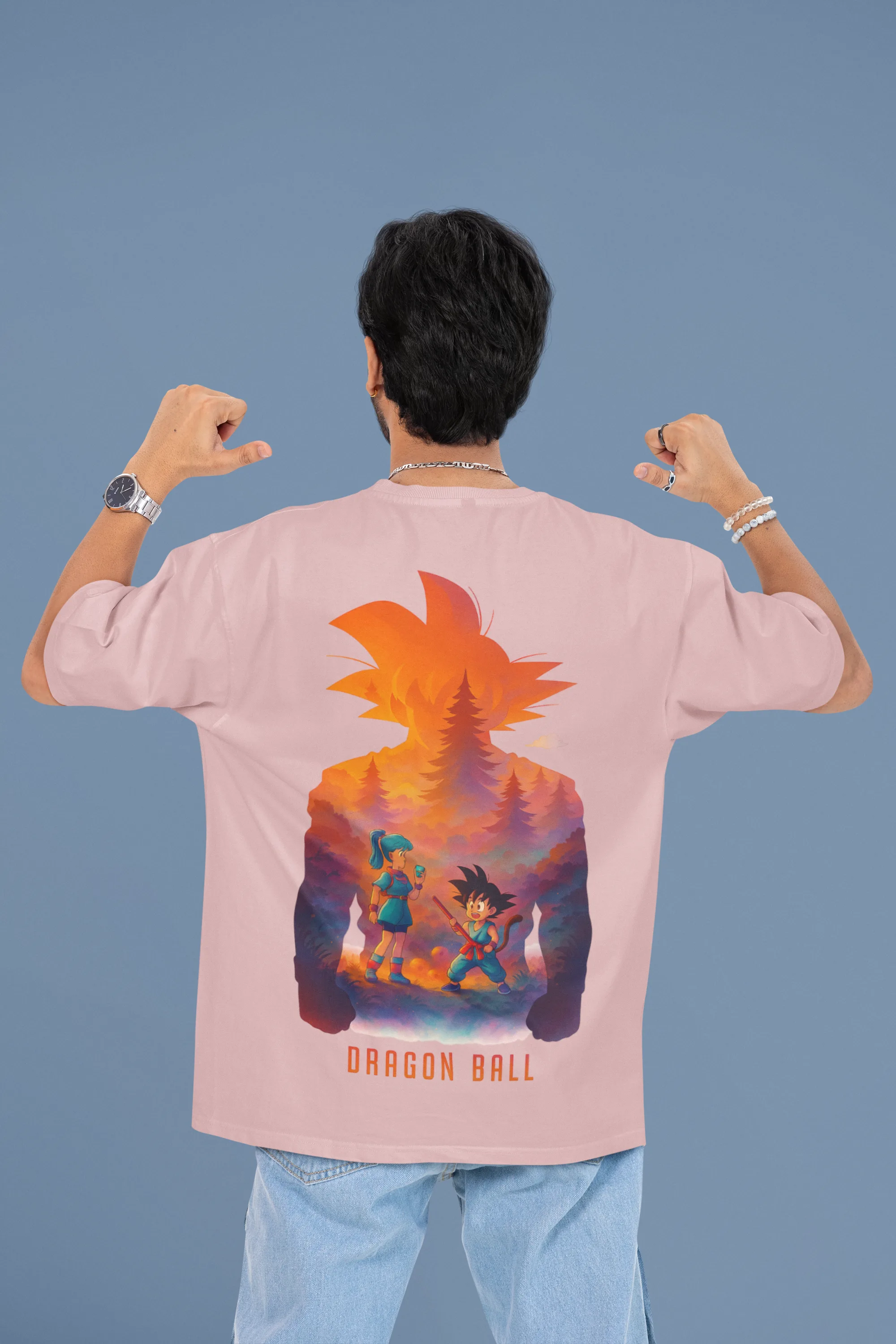 Dragon Ball Origins oversized anime streetwear tee