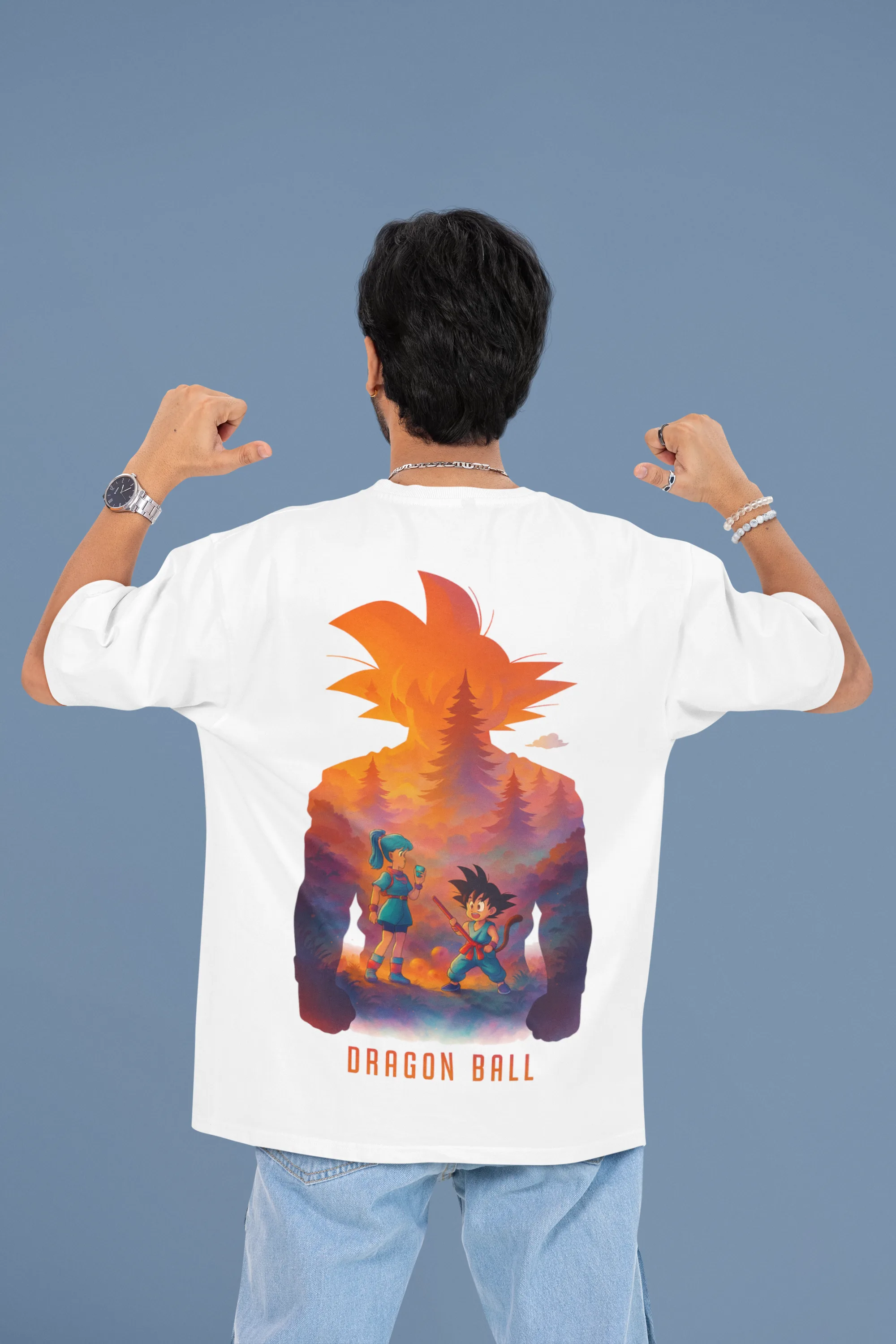 Dragon Ball Origins oversized anime streetwear tee
