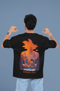 Dragon Ball Origins oversized anime streetwear tee