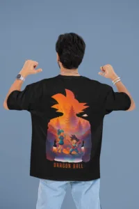 Dragon Ball Origins oversized anime streetwear tee