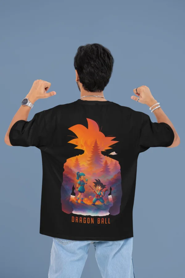 Dragon Ball Origins oversized anime streetwear tee