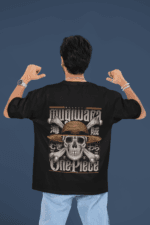 Pirate Emblem Mugiwara Skull oversized anime streetwear tee