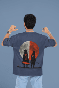 Two Paths One Destiny Naruto & Sasuke Tee oversized anime streetwear tee