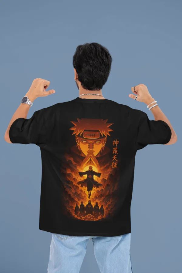 God’s Wrath Unleashed Pain Oversized Anime Tee |
