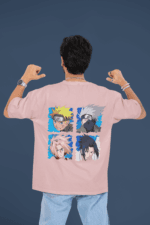 Team 7 Naruto oversized anime streetwear tee