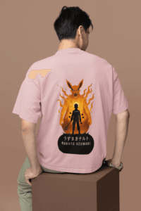 Naruto Kurama oversized anime streetwear tee