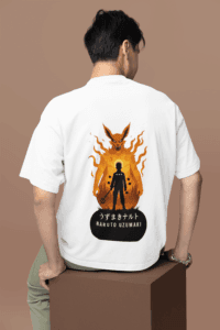 Naruto Kurama oversized anime streetwear tee