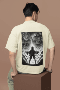 Shadow Before the Storm Yonko Showdown Tee oversized anime streetwear tee