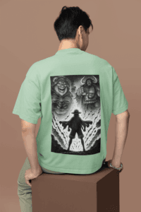 Shadow Before the Storm Yonko Showdown Tee oversized anime streetwear tee