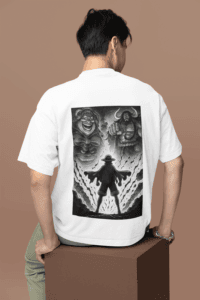 Shadow Before the Storm Yonko Showdown Tee oversized anime streetwear tee