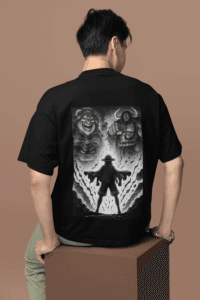 Shadow Before the Storm Yonko Showdown Tee oversized anime streetwear tee