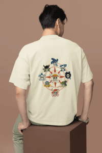 Straw Hat Legacy oversized anime streetwear tee