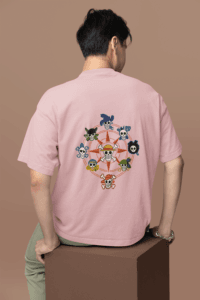 Straw Hat Legacy oversized anime streetwear tee