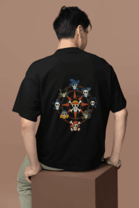 Straw Hat Legacy oversized anime streetwear tee