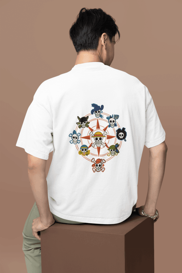Straw Hat Legacy oversized anime streetwear tee