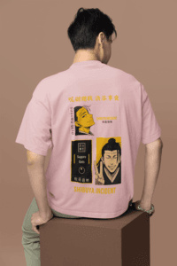 Shibuya Incident Suguru Geto oversized anime streetwear tee