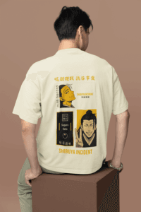 Shibuya Incident Suguru Geto oversized anime streetwear tee