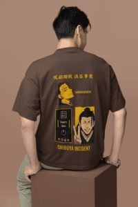 Shibuya Incident Suguru Geto oversized anime streetwear tee