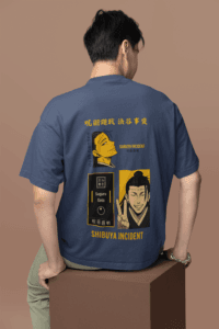 Shibuya Incident Suguru Geto oversized anime streetwear tee