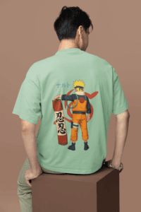 Naruto Legacy of the Leaf oversized anime streetwear tee