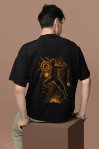 Naruto Chakra Mode oversized anime streetwear tee