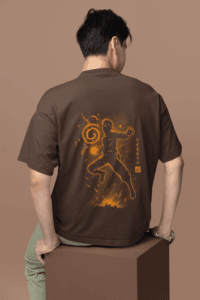 Naruto Chakra Mode oversized anime streetwear tee