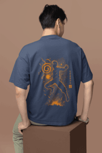 Naruto Chakra Mode oversized anime streetwear tee