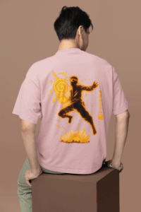 Naruto Chakra Mode oversized anime streetwear tee