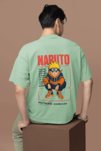 Believe in Yourself Naruto Multiverse oversized anime streetwear tee
