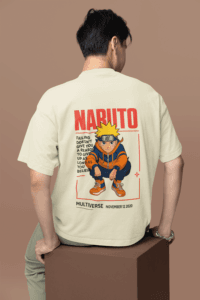 Believe in Yourself Naruto Multiverse oversized anime streetwear tee