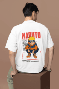 Believe in Yourself Naruto Multiverse oversized anime streetwear tee