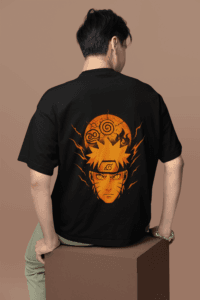 Naruto Kurama oversized anime streetwear tee
