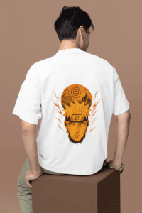 Naruto Kurama oversized anime streetwear tee