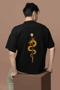 Rise of the Golden Dragon Katana Oversized Tee