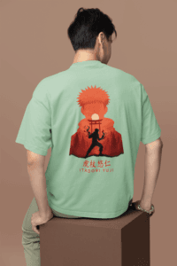 Vessel of Sukuna Itadori Yuji Oversized Tee anime oversized streetwear t shirt front and back design