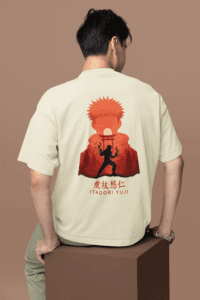Vessel of Sukuna Itadori Yuji Oversized Tee anime oversized streetwear t shirt front and back design