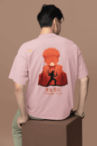Vessel of Sukuna Itadori Yuji Oversized Tee anime oversized streetwear t shirt front and back design