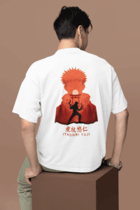 Vessel of Sukuna Itadori Yuji Oversized Tee anime oversized streetwear t shirt front and back design