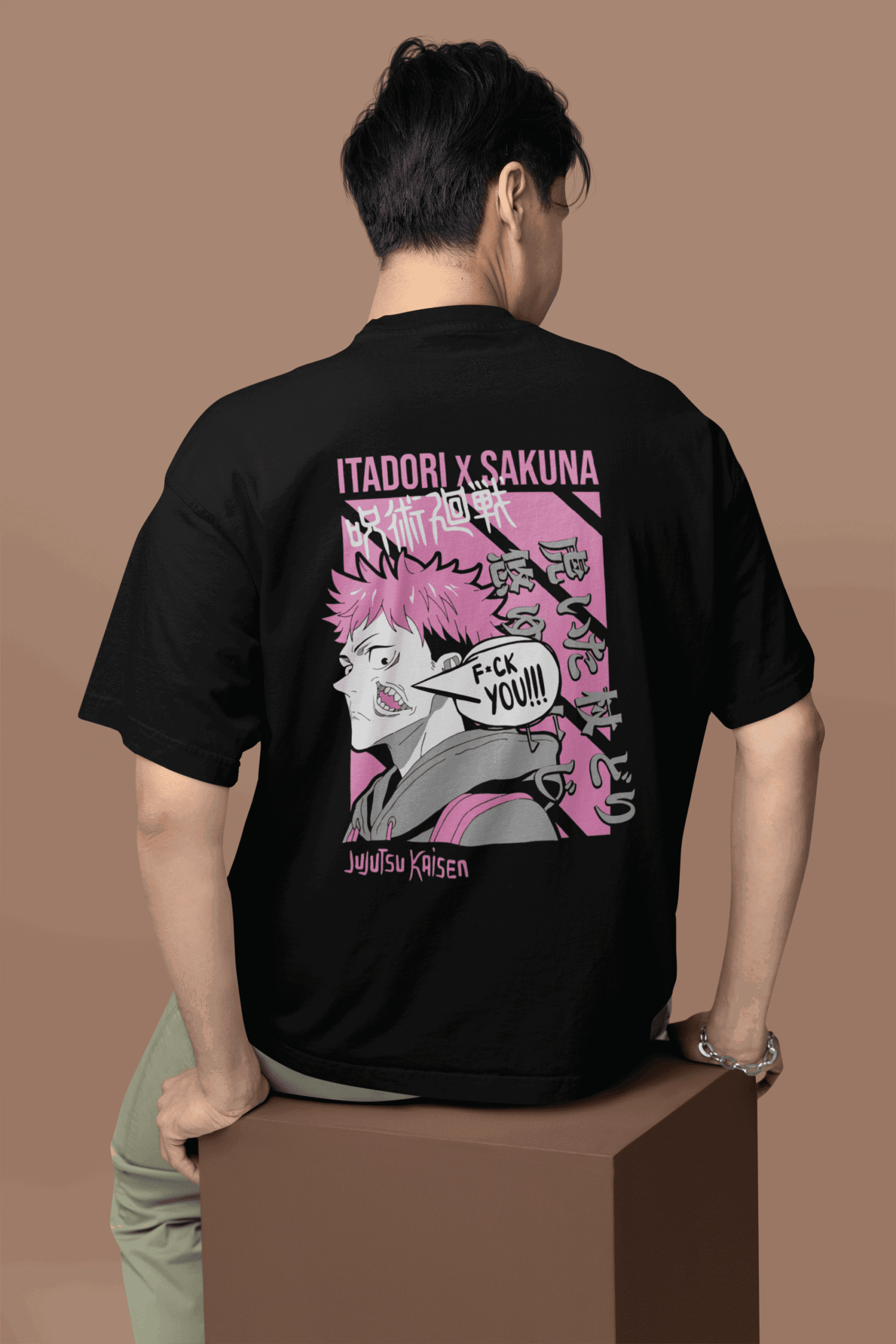 Tadori x Sakuna oversized anime streetwear tee Tadori x Sakuna oversized anime streetwear tee