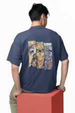 Hunt Mode Animal Warriors oversized anime streetwear tee